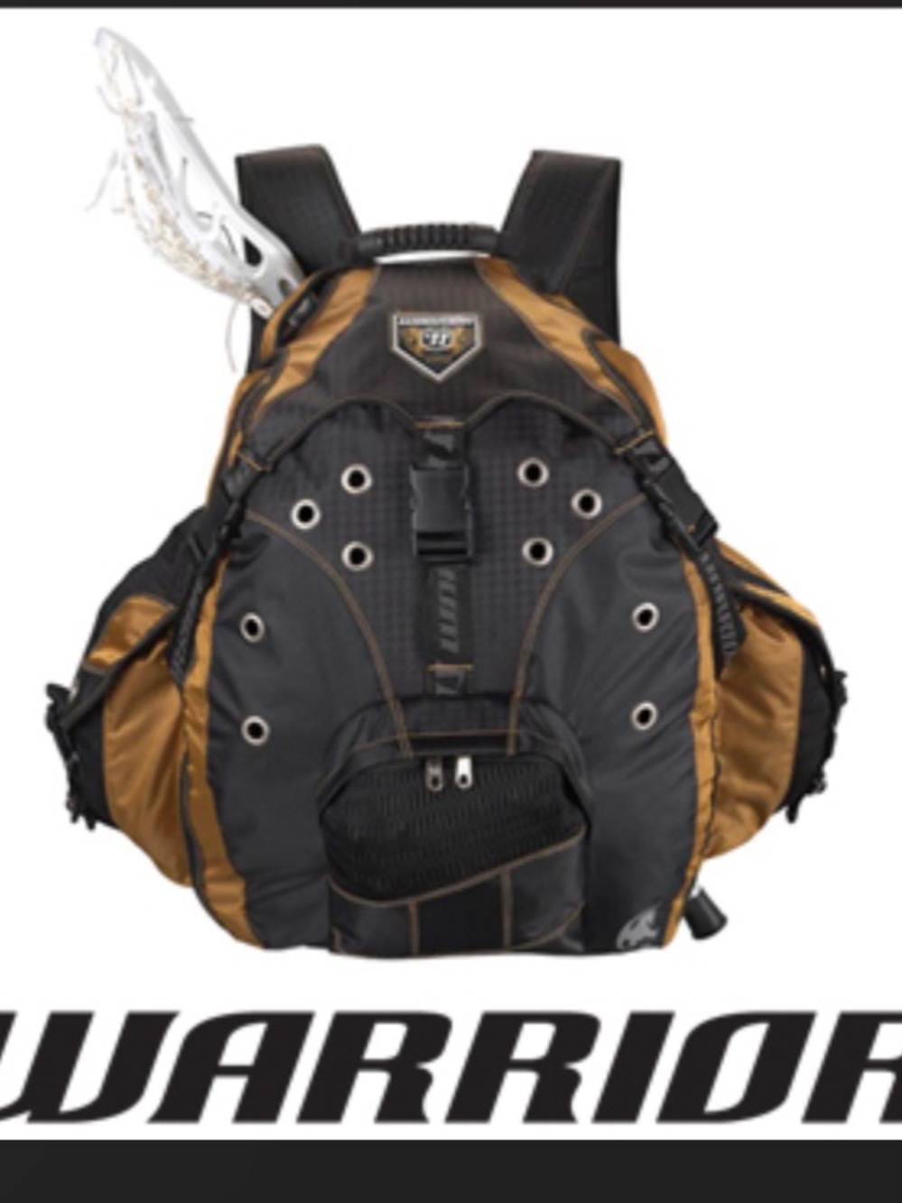 Warrior Jet Pack Max X -Lacrosse  Black & Gold Backpack